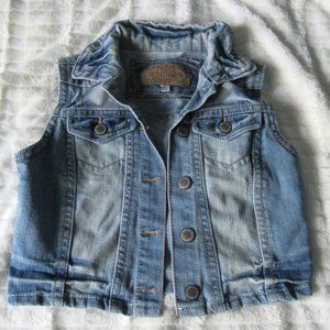 Denim Vest Juniors Sz Xs